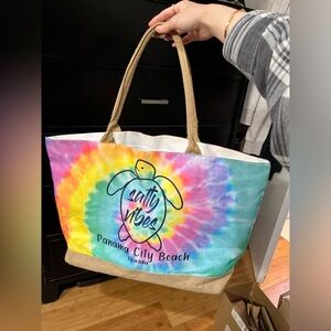 Large Beachy Tie Dye Tote Bag
